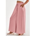 thumbnail image 4 of Pantalones PRETTYGARDEN Palazzo de Pierna Ancha Rosa Verano 2025 Talla M, 4 of 7