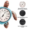 thumbnail image 3 of Turtle Outdoor Wall Mount Weather Thermometer for Patio Yard Garden, 3 of 7
