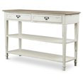 thumbnail image 1 of Baxton Studio Dauphine Table Console 42 Pouces Blanc Vieilli et Naturel, 1 of 6