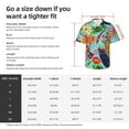 thumbnail image 3 of Cauagu Vegetable Print Hawaiian Shirt for Men,Casual Short Sleeve Button Down Shirts Summer Beach Men's Regular-Fit Short-Sleeve Print Shirt -XX-Large, 3 of 6