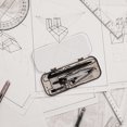 thumbnail image 3 of KAKOWELY Compact Compass Kit for Students with Plastic Ruler Triangle Protractor and Eraser Set Black Portable Lightweight Tools,6.57"X2.68"X1.06", 3 of 4