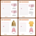 thumbnail image 5 of Livhil 12Pcs Pink Vacuum Seal Bags for Clothes ,Travel Vacuum Storage Bags with Pump, Dorm Room Essentials, Four Sizes, 5 of 12