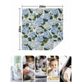 thumbnail image 4 of Blue Spring Floral Cloth Napkins Set of 4 Reusable Dinner Napkins, Watercolor Flowers Pastoral Cocktail Napkin Washable Table Napkins for Wedding/Holiday Party/Baby Shower 20"x20", 4 of 7
