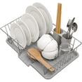 thumbnail image 1 of Dish Drying Rack, 304 Stainless Steel Dish Rack, with Utensil Holder, Cutting Board Holder and Dish Drainer, Dish Rack and Drainboard Set, for Kitchen Counter Top, 1 of 7