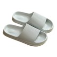 thumbnail image 1 of Zapatillas de mujer con plataforma suave y gruesa, sandalias deslizantes de Eva para la playa de verano, zapatos de baño para interiores para hombres, antideslizantes, triangulación de envíos Tan Jianjun unisex, 1 of 2
