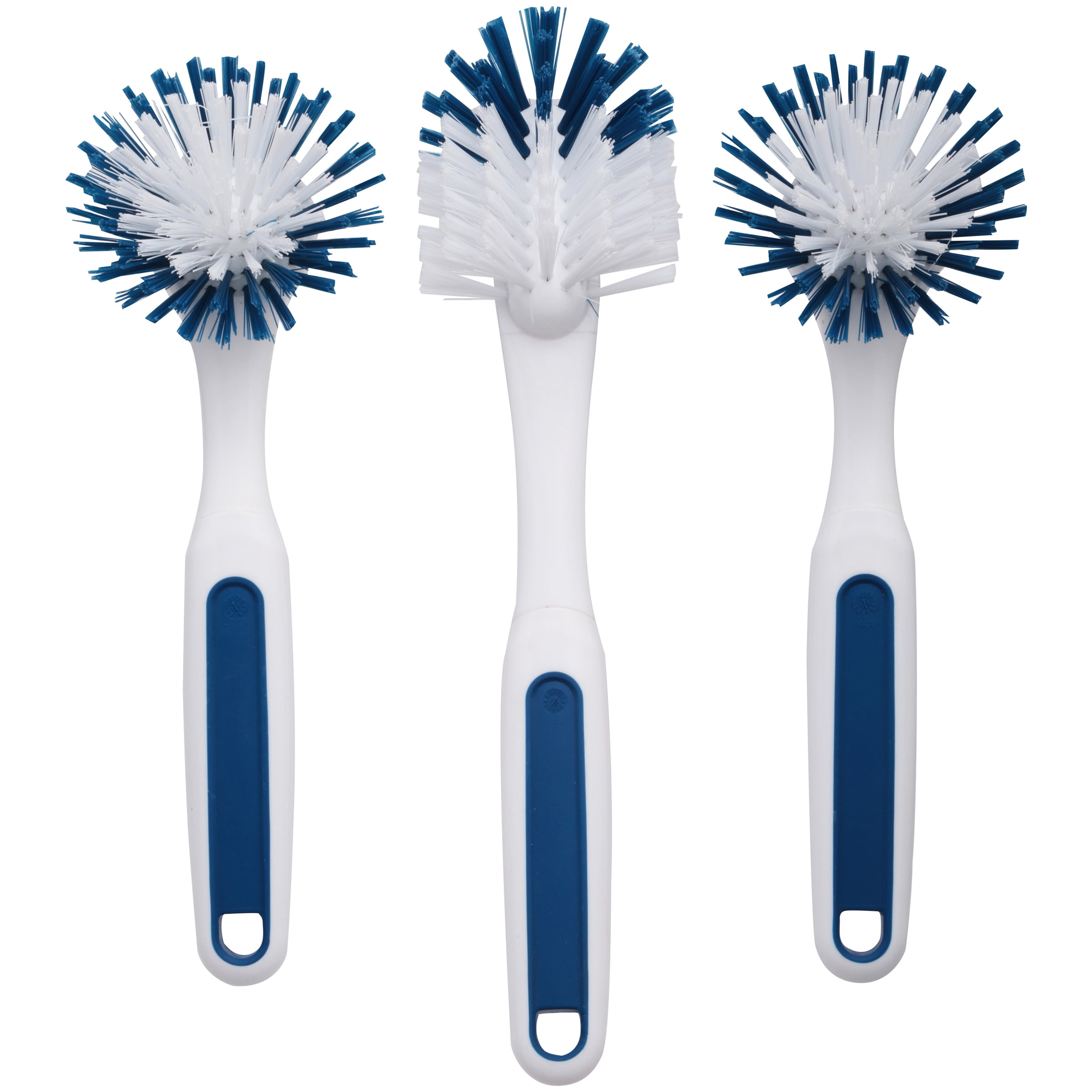 GoodCook 3 Piece Sink Brushes Durable Bristles with Scraper for Stuck