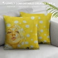 thumbnail image 3 of Qinduosi Summer Daisy Pillow Covers Decor Hello Summer Sunshine Yellow Cushion Throw Pillowcase Decoration for Home Couch Sofa Bed White, 3 of 5