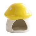thumbnail image 1 of Ceramic Hamster Hideout House with Mushroom Design for Small Pets 3.5 in, 1 of 4