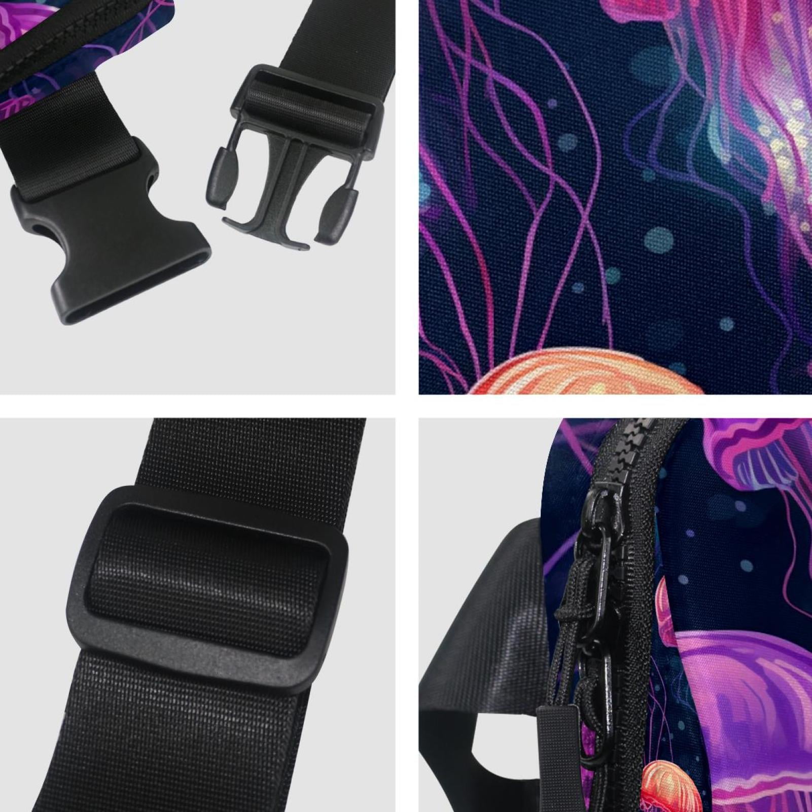 Jellyfish Money Belt Belt Bag Fanny Packs: Lightweight, Adjustable with Extension Strap, Unisex