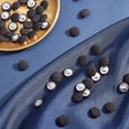 thumbnail image 6 of 50PCS Cloth Shank Buttons Round Shaped Sewing Button Women Suit Woolen Coat Button Male Jacket Button Shirt Trousers Button Fabric Cloth Covered for Overcoat Garment Accessories Black DIY, 6 of 9