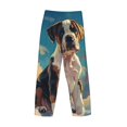 thumbnail image 3 of Vsdgher Colorful Sky Puppy Print Mens Pajama Pants Sleep & Lounge Pants, PJ Bottoms With elastic waistb and Pockets, 3 of 5