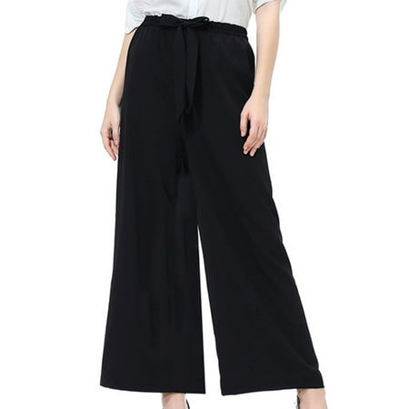

Colisha Women Elastic Waist Pajama Pant Comfy Stripe Wide Leg Palazzo Lounge Pant Drawstring Pj Bottoms Casual Loose Slacks