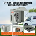 thumbnail image 3 of 50 Amp RV Power Outlet Box, 125/250 Volt, Enclosed Lockable Outdoor RV Receptacle Box, NEMA 14-50R Weatherproof Electrical Panel, for RV Camper Trailer Motorhome Tested to UL Standards, 3 of 11