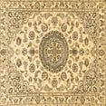 thumbnail image 1 of Ahgly Company Indoor Square Medallion Brown Traditional Area Rugs, 7' Square, 1 of 4