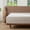 Cream Grey, variant on MooMee 100% Washed Cotton Queen Fitted Sheet Only Linen Like Textured Extra-Deep Pocket Breathable Soft 1-Piece(Taupe, 60"x80")