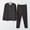 Black, variant on Juslio Mens Pajama Sets Button Fashion Homewear Long Sleeved Tops Cardigans and Pants 2-Piece Matching Pajamas Sets L