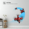 thumbnail image 6 of Mini Drone with 3 Batteries RC Nano Quacopter Drone for Kids Beginners RC Helicopter with Auto Hovering 3D Flip Headless Mode Play Outdoor and Indoor, 6 of 9