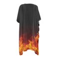 thumbnail image 2 of HELLHERO Flame Pattern Bathing Suit Cover Up High Quality Fabrics Swimsuit Coverup Free Size Cover Ups for Swimwear Women for Womens, 2 of 6