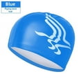 thumbnail image 1 of Shenyu New PU High Elasticity Swimming Cap with Ear Protection, Non-Squeezing Design for Long Hair, Stylish Butterfly/Bird Patterns, Comfortable Fit for Swimming & Water Sports (Royal Blue Bird), 1 of 6