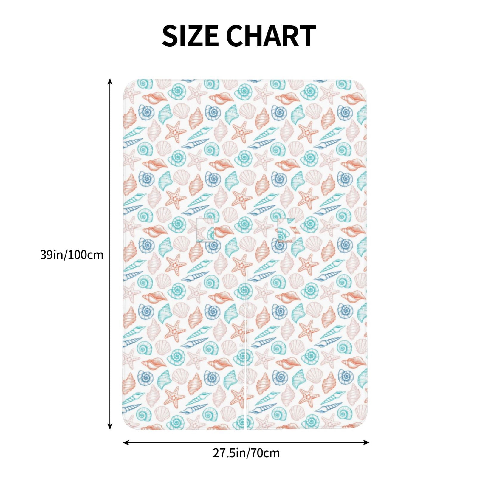 Naloa Colorful Seashells1 Baby Car Seat Cover, Breathable Baby Carrier Cover, Multiuse Baby Carrier Cover & Nursing Breastfeeding Cover