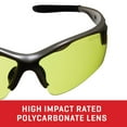 thumbnail image 4 of Allen Company Shooting Safety Glasses, Yellow Lenses, Wrap Around Frame, ANSI Z87 Impact Resistant, Polycarbonate, 4 of 13