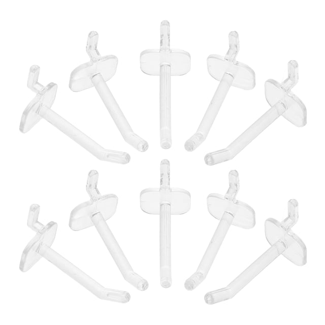 HEALEEP 50 Pcs Crochets en Plastique pour Panneau Perforé pour une Installation Simple et une Organisation Efficace du Garage Rangement d'Atelier et Exposition de Détail
