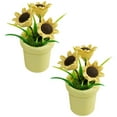 thumbnail image 4 of Miangastore Pot Jaune Miniature Plantes en Pot Multi Réaliste Frais et Naturel 2 Pcs, 4 of 8