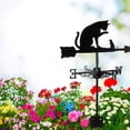 thumbnail image 4 of Miangastore Garden Decoration Weathervane 1 Set Stainless Steel Wind Direction Indicator Yard Weather Vane, 4 of 9