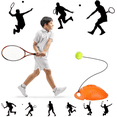 thumbnail image 4 of 4 Packs Tennis Training Ball With String Tennis Trainer Balls Self Practice Trainer Tool Tennis Ball Training Equipment For Tennis Trainer Practice Ex, 4 of 5