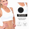 thumbnail image 2 of Shisuyan 5 Pairs Bra Pads Inserts Breathable Sports Bra Pad Polyester Round Bra Pads, 2 of 8