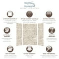 thumbnail image 3 of Transolid Swk603696 Saramar 60" W X 36" D X 96" H Three Panel Shower Wall Kit - Sand Creme, 3 of 7