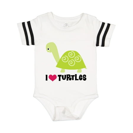 

Inktastic I Love Turtles Cute Kids Gift Baby Boy or Baby Girl Bodysuit