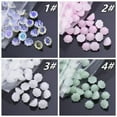 thumbnail image 5 of U8MO 10pcs Lotus Pod Shape 10mm Crystal Lampwork Glass Loose Beads for Jewelry Making-3# Jade White, 5 of 9