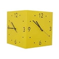 thumbnail image 2 of Reloj de pared de esquina de doble cara que no marcan el reloj de esquina cuadrada decorativa moderna y silenciosa para el dormitorio Café Shop Amarillo, 2 of 8