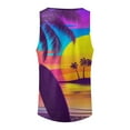 thumbnail image 3 of Men's Tank Tops,Men's Sleeveless Summer Casual Mesh Tank T-Shirt Round Neck Tops Tunic Loose Shirts(Yellow,M), 3 of 5