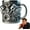 Silver, variant on V8 Engine Coffee Mug, Engine Themed Stainless Steel Coffee Cup with Double Wall Insulation & Handle, Retro Engine Mug Gift for Mechanics, Car Lovers & Auto Enthusiasts