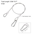 thumbnail image 2 of Unique Bargains Picture Hanging Wire Kit, 0.5M Electroplating Load 66lbs 6Set, 2 of 4