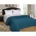 thumbnail image 3 of BELIZZI HOME 100% Cotton Bed Blanket, Breathable Bed Blanket Twin Size, Cotton Thermal Blankets Twin, Perfect for Layering Any Bed for All Season, Teal Green, 3 of 7