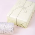 thumbnail image 1 of Cuerda de hilo de algodón de yute para manualidades - 200 m de hilo de algodón para envolver regalos, envolver arte, decoración de jardín (oro, plata, 2 rollos en total) ZefeiWu 8390611531669, 1 of 1