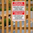 thumbnail image 6 of BTFSigns Bilingual 3 Pack 16" x 24" Private Property Hunting, Fishing, Trapping or Trespassing is Strictly Forbidden Warning Sign, 6 of 7