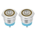 thumbnail image 1 of Interrupteur à Bouton-Poussoir, 2pcs 4 Broches Bouton Poussoir Métal Interrupteur Auto Réinitialisation Bouton Interrupteur Efficacité Optimale, 1 of 8