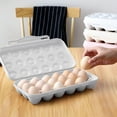 thumbnail image 5 of 18 Grid Egg Storage Box PET Material Anti Collision for Refrigerator Kitchen, 5 of 6