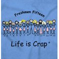thumbnail image 2 of Freshman Fifteen Funny College Men's Big & Tall Crewneck Graphic Tee Brisco Brands 2X, 2 of 5