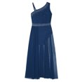 thumbnail image 5 of Vestido de baile lírico de Ballet para niñas, leotardo de gimnasia con falda de malla transparente, patinaje artístico, traje de baile contemporáneo moderno, 5 of 5