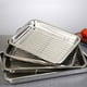 thumbnail image 2 of Toystoory Colador de platos Rectangular para frutas y verduras, platos de almacenamiento para hornear, utensilios de acero inoxidable para hornear, rejilla Cocina y Comedor 40×30×4.8 cm Toystoory HA067652-01, 2 of 6