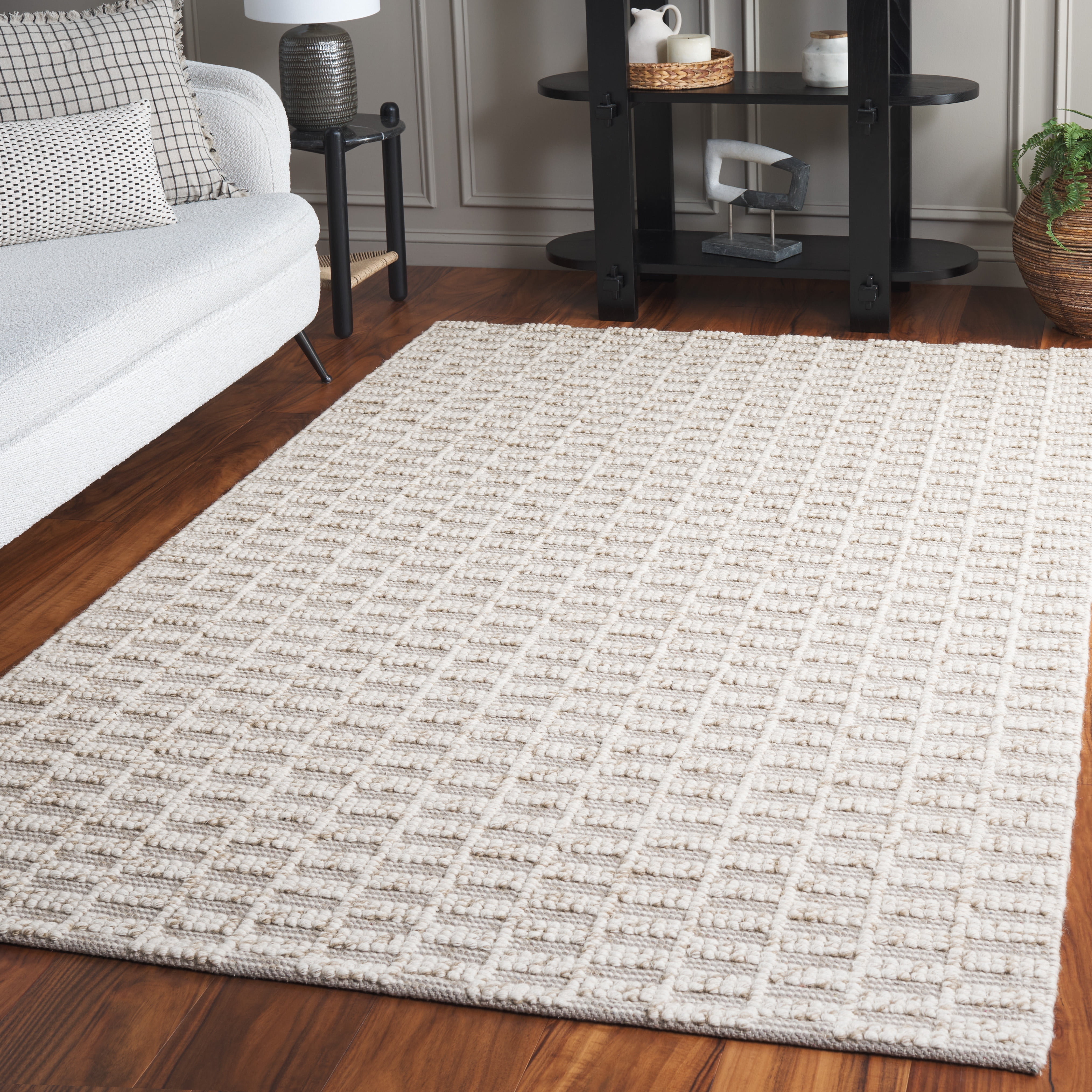 SAFAVIEH Natura Cleto Geometric Area Rug, Brown/Ivory, 4' x 6'