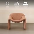 thumbnail image 3 of Ilios Innova | Sillón Cangrejo Terracota con Diseño Moderno y Futurista, Estructura Curva con Reposa Brazos, Tapizado en Tela Bouclé y Detalles Metálicos., 3 of 9