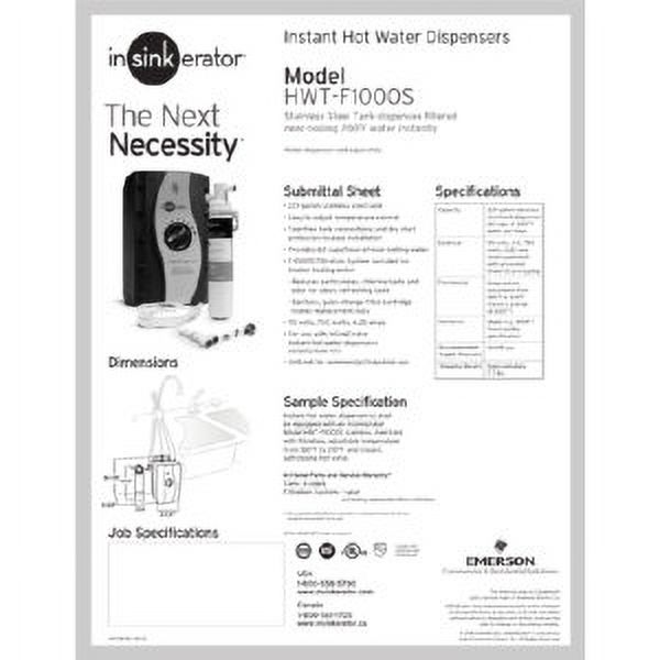 InSinkErator HWT-00 Instant Hot Water Tank - Walmart.com