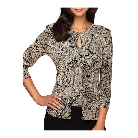 Alex Evenings Sleeveless - Plus Paisley Print Twinset