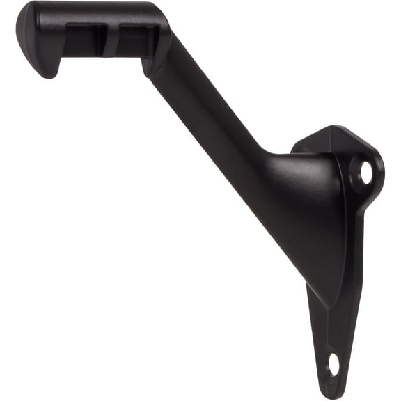 Basic Handrail Bracket, Matte Black by Stone Harbor Hardware